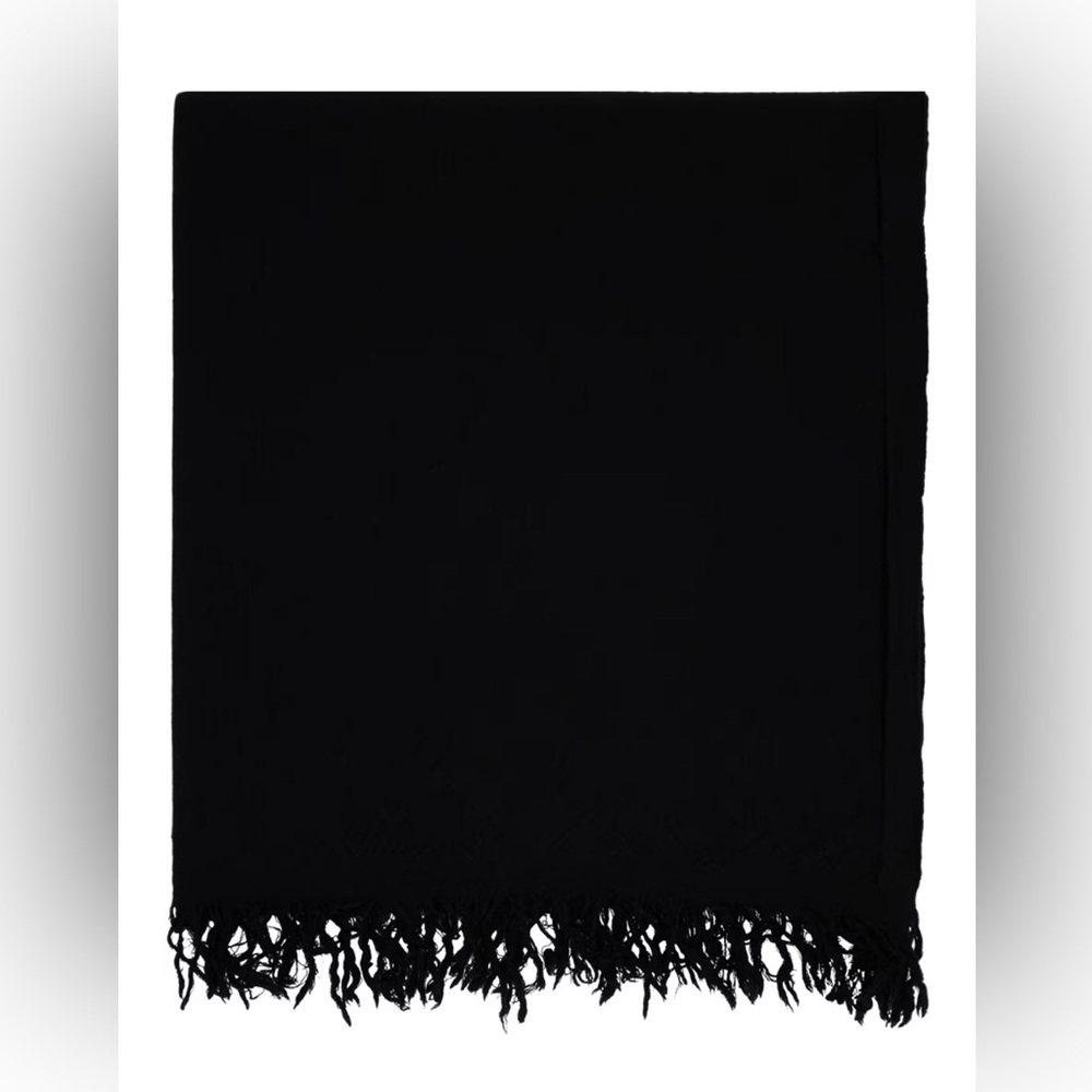 Rick Owens "Emily" mega scarf in black